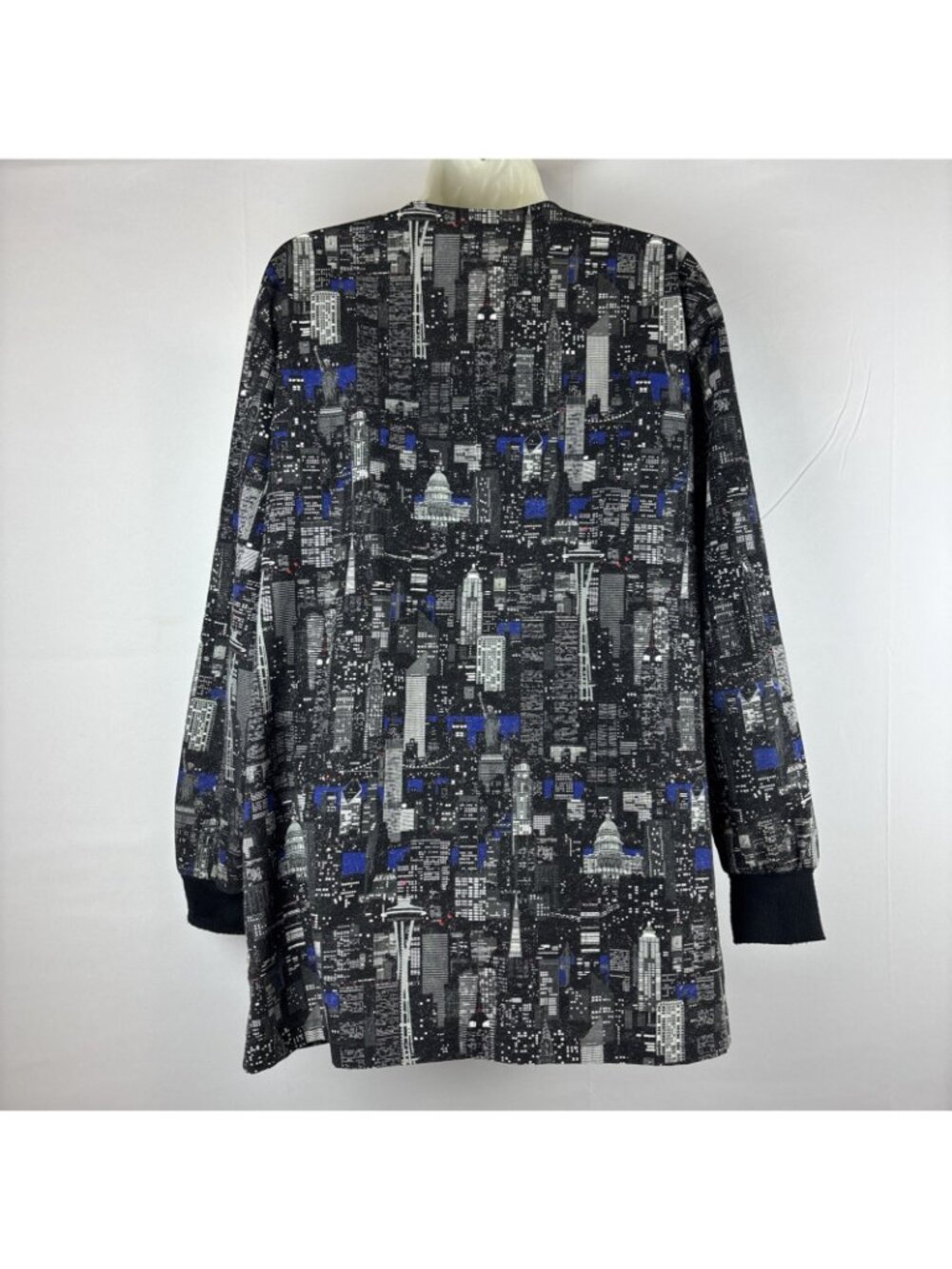 Los Angeles Rose Med City Lights Long Sleeve Scrub Jacket Seattle DC NYC - Picture 6 of 8